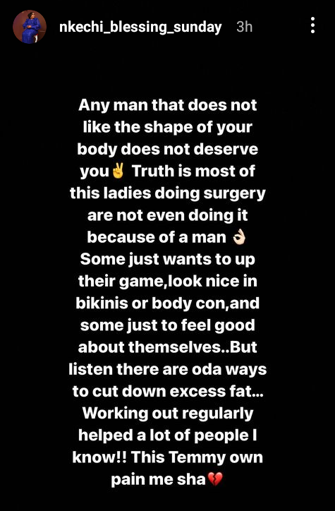 Actress Nkechi Blessing Sunday says: Most ladies are not doing plastic surgery for men. They just want to feel good about themselves, Actress Nkechi Blessing Sunday says: Most ladies are not doing plastic surgery for men. They just want to feel good about themselves, INFINITY LOADED