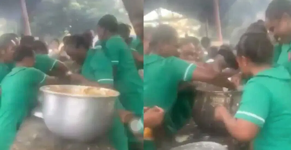 Viral Video of Ghanaian nursing students fighting over food, Viral Video of Ghanaian nursing students fighting over food, INFINITY LOADED